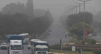 Erzincan güne sisle uyandı