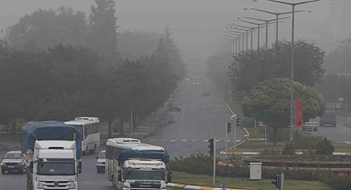 Erzincan güne sisle uyandı