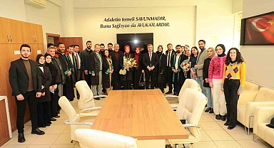 Erzincan Valisi Aydoğdu'dan Erzincan Barosunun yeni başkanına ziyaret