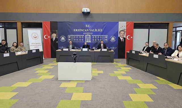 Erzincan'da Kadına Yönelik Şiddetle Mücadele İl Koordinasyon Toplantısı gerçekleştirildi