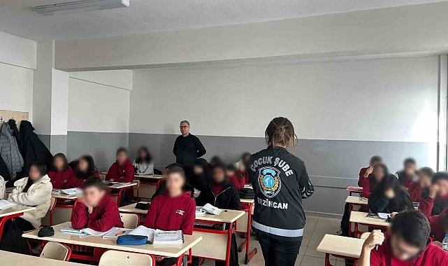Erzincan'da öğrenciler suçtan korunma yöntemlerini öğreniyor