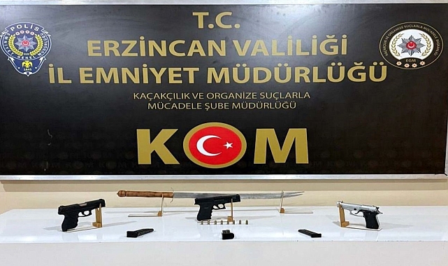 Erzincan'da organize operasyon