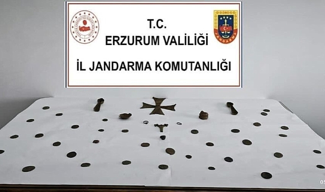 Erzurum Tekman'da tarihi eser operasyonu