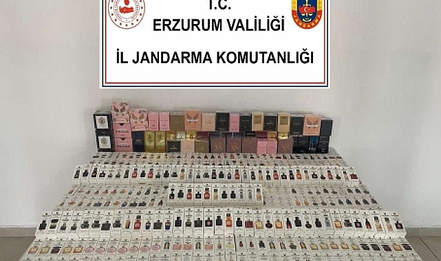 Erzurum'da gümrük kaçağı parfüm ele geçirildi