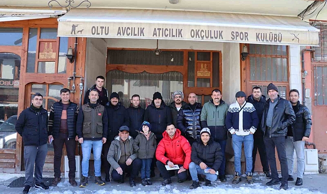 Erzurum'un Oltu ilçesinde 17 avcı sınava girdi
