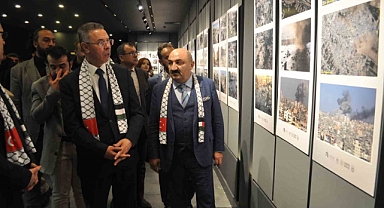 ’Filistin’in Kayıp Nesli: Sessiz Çığlıklar’ sergisi Büyükelçi Mustafa’nın katılımıyla açıldı