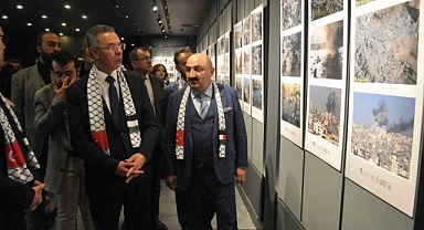 ’Filistin’in Kayıp Nesli: Sessiz Çığlıklar’ sergisi Büyükelçi Mustafa’nın katılımıyla açıldı