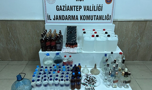 Gaziantep’te sahte alkol operasyonu: 1 gözaltı