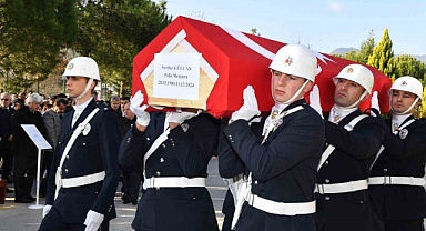 Görev esnasına hayatını kaybeden polis memuru için tören düzenlendi