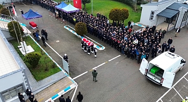 Hayatını kaybeden polis için tören: Gözyaşlarıyla uğurlandı