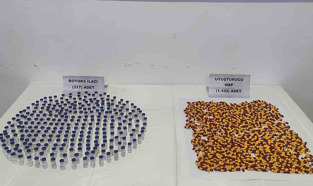 Iğdır'da kaçak botoks ilacı ve sentetik hap operasyonu