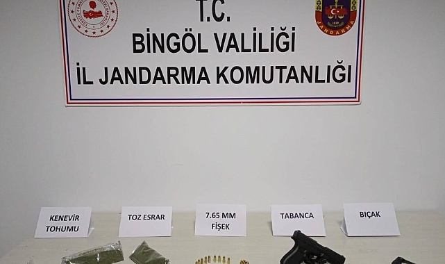 jandarma ekipleri Bingöl'de uyuşturucu ve ruhsatsız silah operasyonları gerçeklkeştirdi
