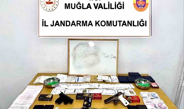 Jandarmadan Bodrum’da kumar operasyonu