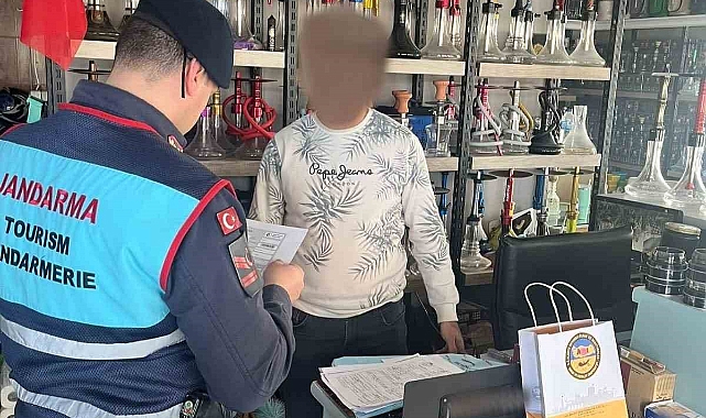 Jandarmadan "nargilelik tütün mamulü sunum uygunluk belgesi" denetimi