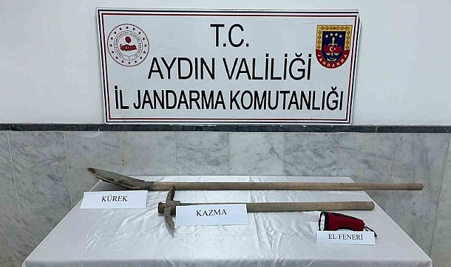 Kaçak kazı yaparken suçüstü yakalandılar