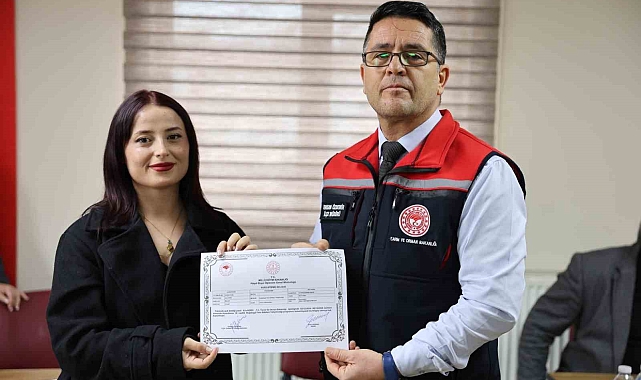 Kars'ın Selim ilçesinde üreticiler sertifikalarını aldı