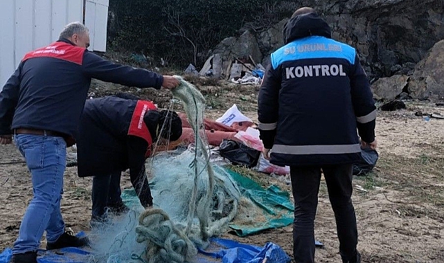 Kırklareli’nde kaçak serilen ağ el geçirildi