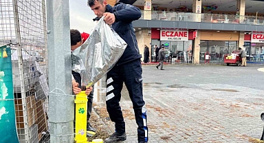Kış günlerinde Bünyan’da sokak hayvanlarına umut eli