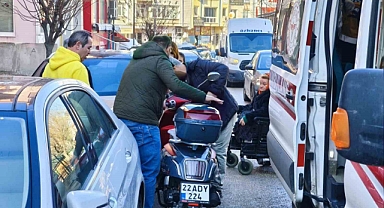 Kontrolden çıkan motosiklet devrildi: 1 yaralı