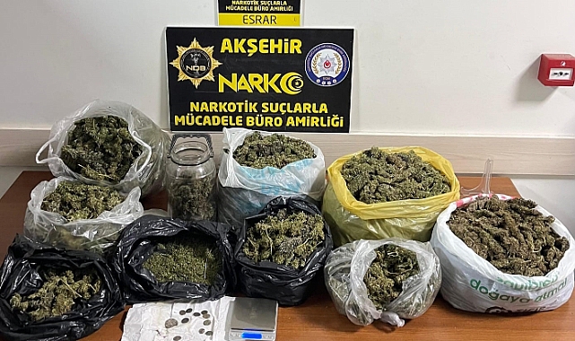 Konya’da piyasa değeri 2 milyon 500 bin lira olan uyuşturucu ele geçirildi: 1 tutuklama