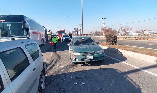 Malatya’da iki araç çarpıştı, 1 yaralı