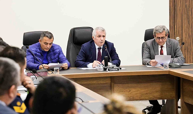Manavgat’ta Afet ve Acil Durum toplantısı