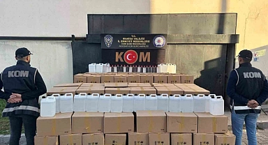 Manisa’da binlerce litre kaçak alkol ele geçirildi