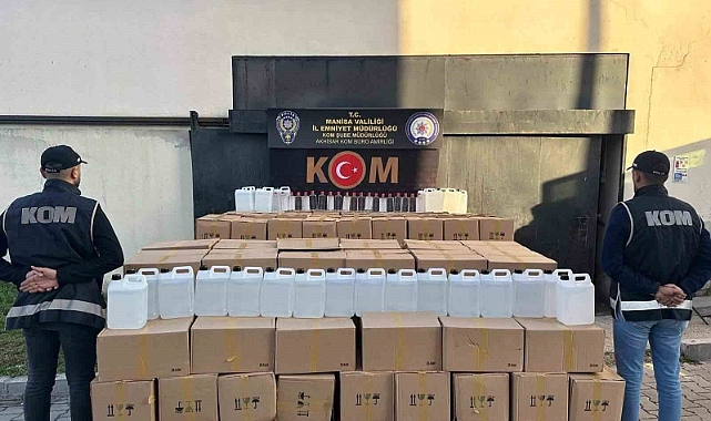 Manisa’da binlerce litre kaçak alkol ele geçirildi