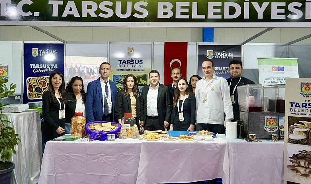 Mersin Tarım Fuarında Tarsus Belediyesi standına büyük ilgi