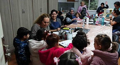 Minik öğrenciler sanatı yerinde öğrendi