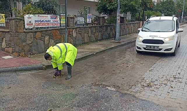 MUSKİ ekipleri yağmur mesaisinde