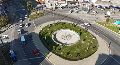 Nazilli Belediyesi karayolu üzerinde peyzaj çalışması başlattı