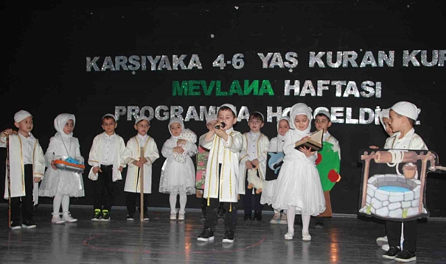 Ordu’da minikler Hz. Mevlana’yı anlattı