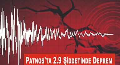 Patnos'ta 2.9 Şiddetinde Deprem