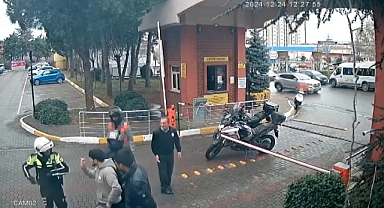 Sancaktepe’de kasksız motosikletli polisin burnunu kırdı
