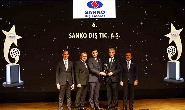 SANKO Dış Ticaret’e “ihracatın yıldızı” ödülü