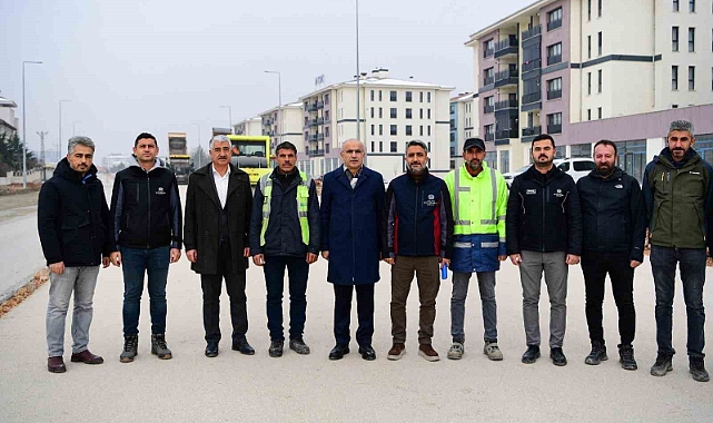 Saray Bosna caddesinde çalışmalar sürüyor
