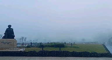 Selimiye Camisi sisin ardında kayboldu