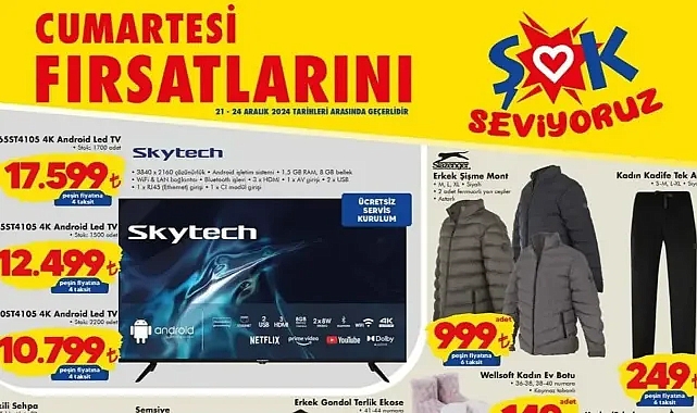 ŞOK Aktüel Ürünler: 21-28 Aralık 2024 Fırsatları!
