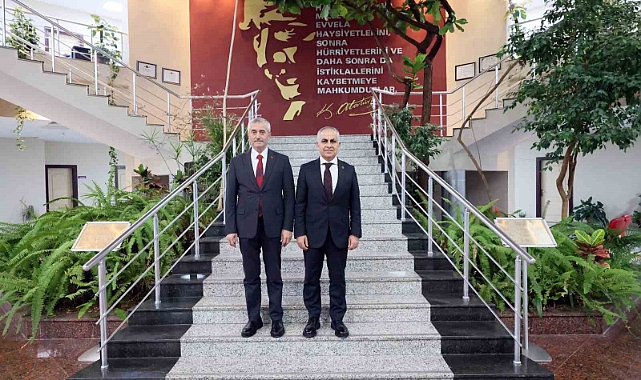 Tahmazoğlu’ndan GAÜN Rektörü Doğan’a ziyaret