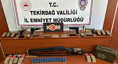 Tekirdağ’da silah ticaretine operasyon: 7 şüpheliye işlem