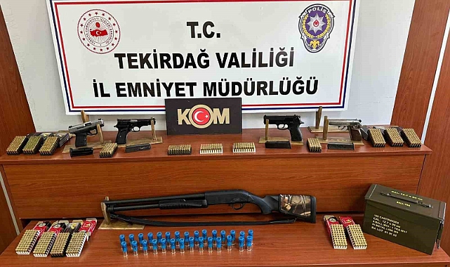 Tekirdağ’da silah ticaretine operasyon: 7 şüpheliye işlem