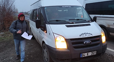 Tutak’ta servis araçları denetlendi