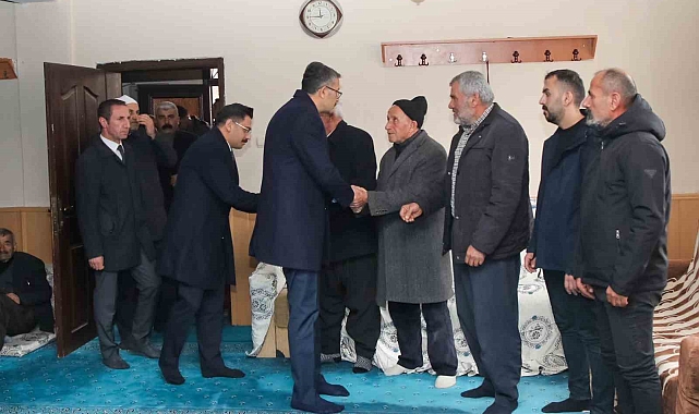 Vali Çelik, Özek ailesine taziye ziyaretinde bulundu