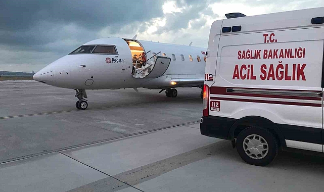 Van'da bir bebek ve 10 yaşındaki çocuk ambulans uçakla İstanbul'a sevk edildi
