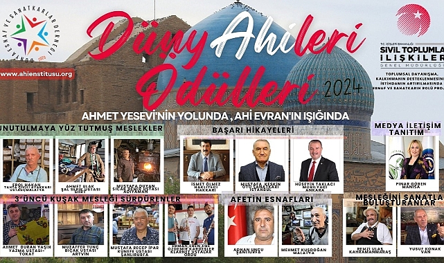 2024 yılı "Dünya Ahileri Ödülleri" açıklandı