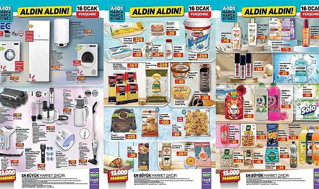 A101’e pipetli bardak geliyor! 16 Ocak 2025 A101 aktüel kataloğu