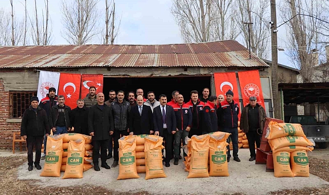 Afetzede çiftçilere gübre desteği