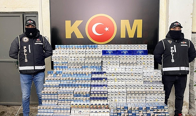 Ağrı’da 10 bin 400 paket gümrük kaçağı sigara ele geçirildi