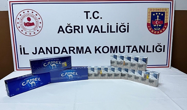 Ağrı’da gümrük kaçağı sigara ele geçirildi